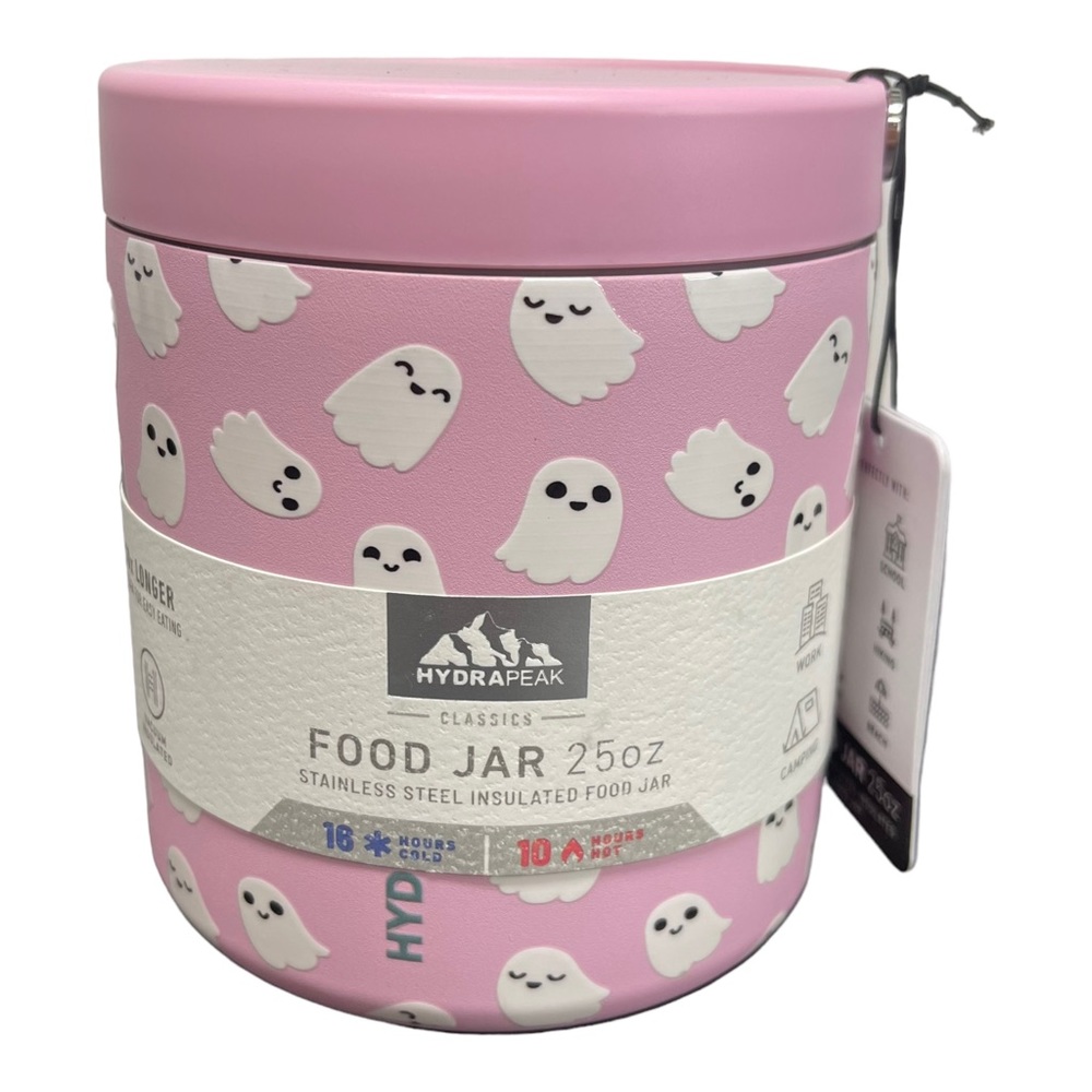 Pink Ghost Food Jar
